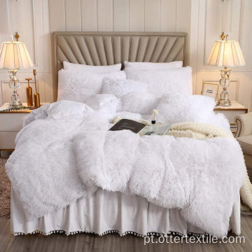 Conjuntos de cama King Size Winter Shaggy por atacado